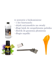 Biokominek wolnostojący LUNA MINI 24cm lakierowany na dowolny kolor z palety RAL - produkt premium