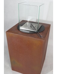 Biokominek wolnostojący QUADRON MINI 47cm lakierowany na dowolny kolor z palety RAL - produkt premium